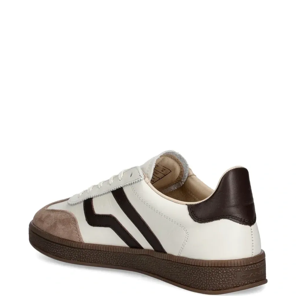 Замшевые кроссовки в полоску