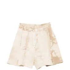 Шорты с завязками и эффектом тай-дай