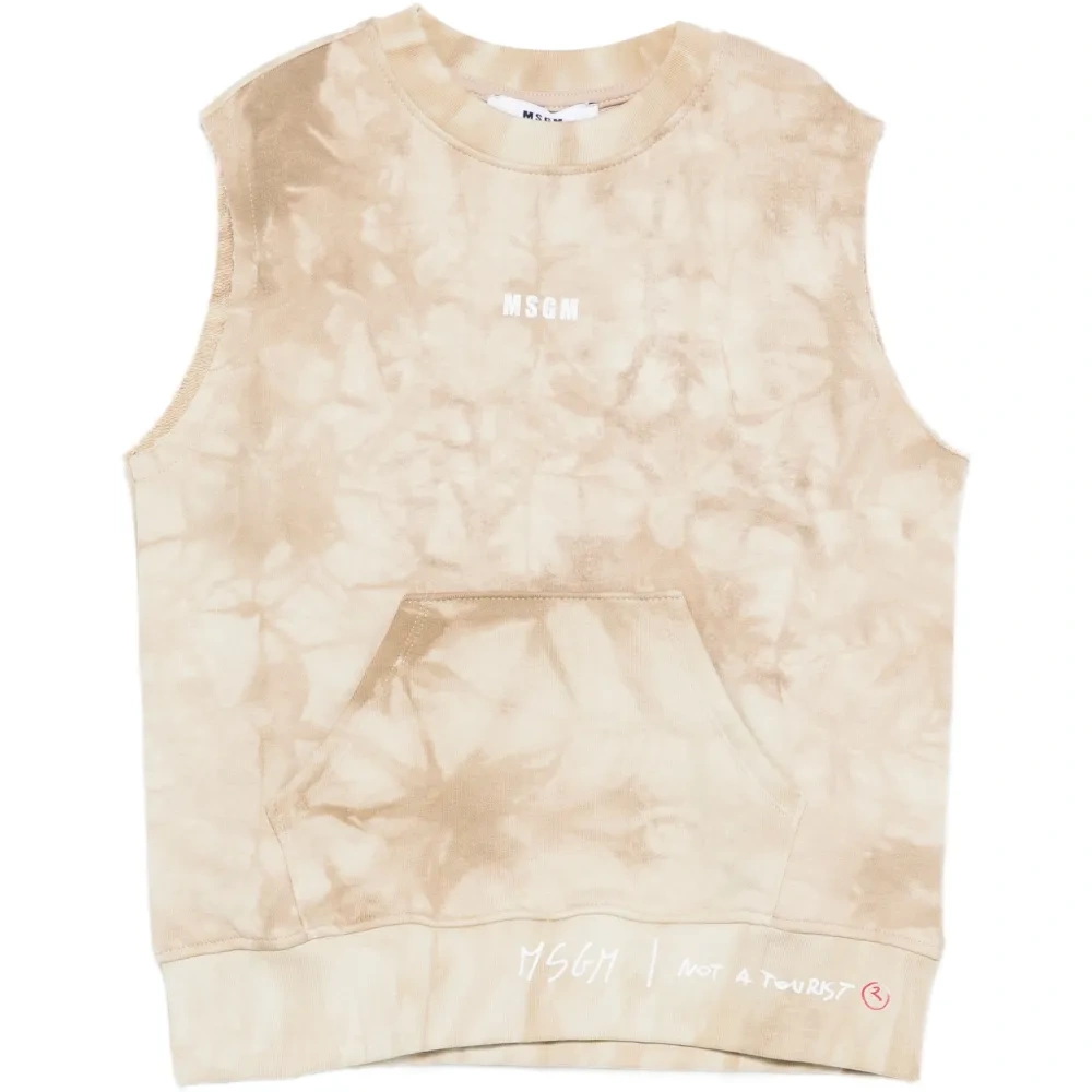 Толстовка с карманом-кенгуру и эффектом тай-дай