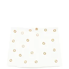 Мини-юбка с люверсами