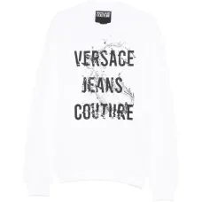 Свитшот с принтом и круглым вырезом