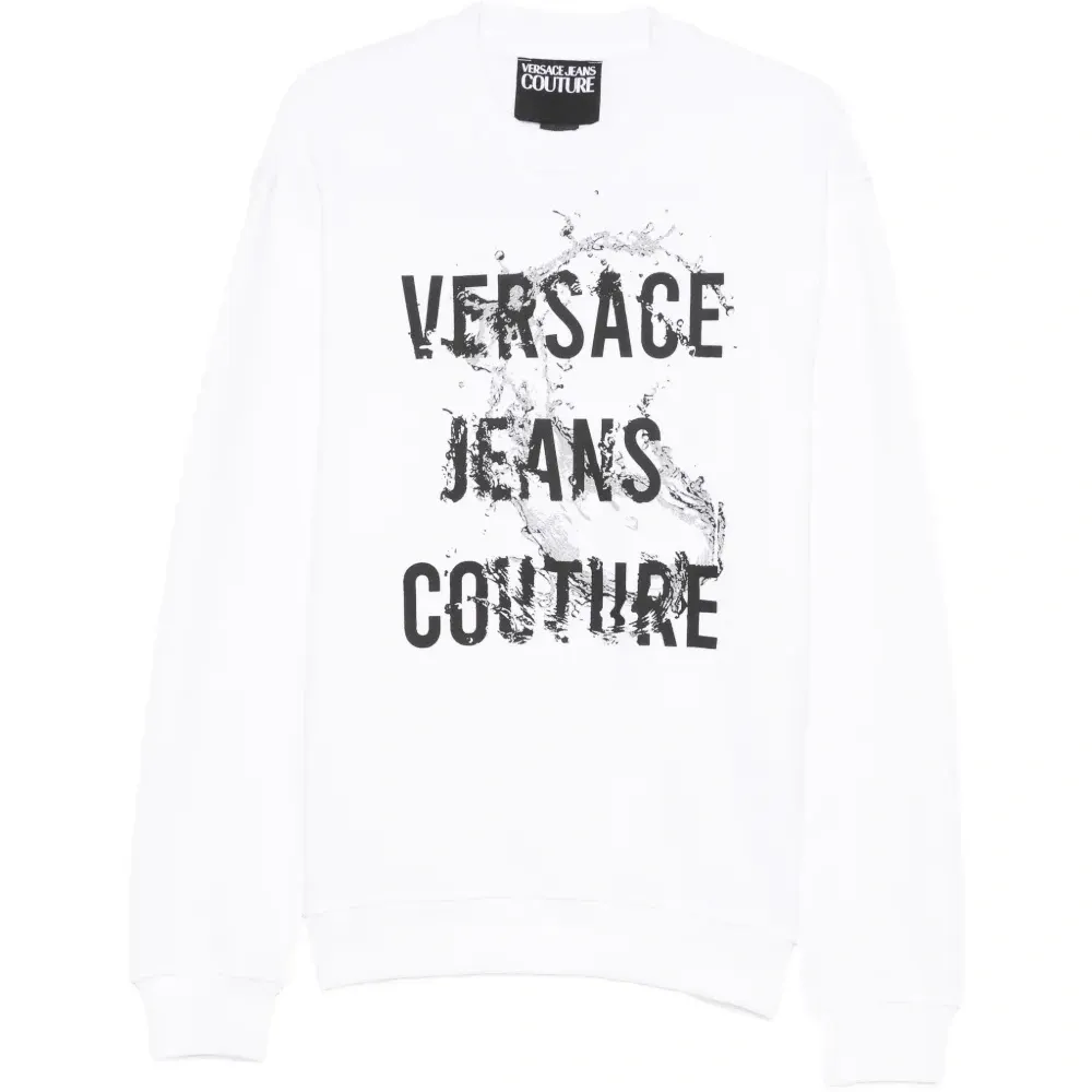 Свитшот с принтом и круглым вырезом