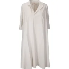 Платье миди с V-образным вырезом