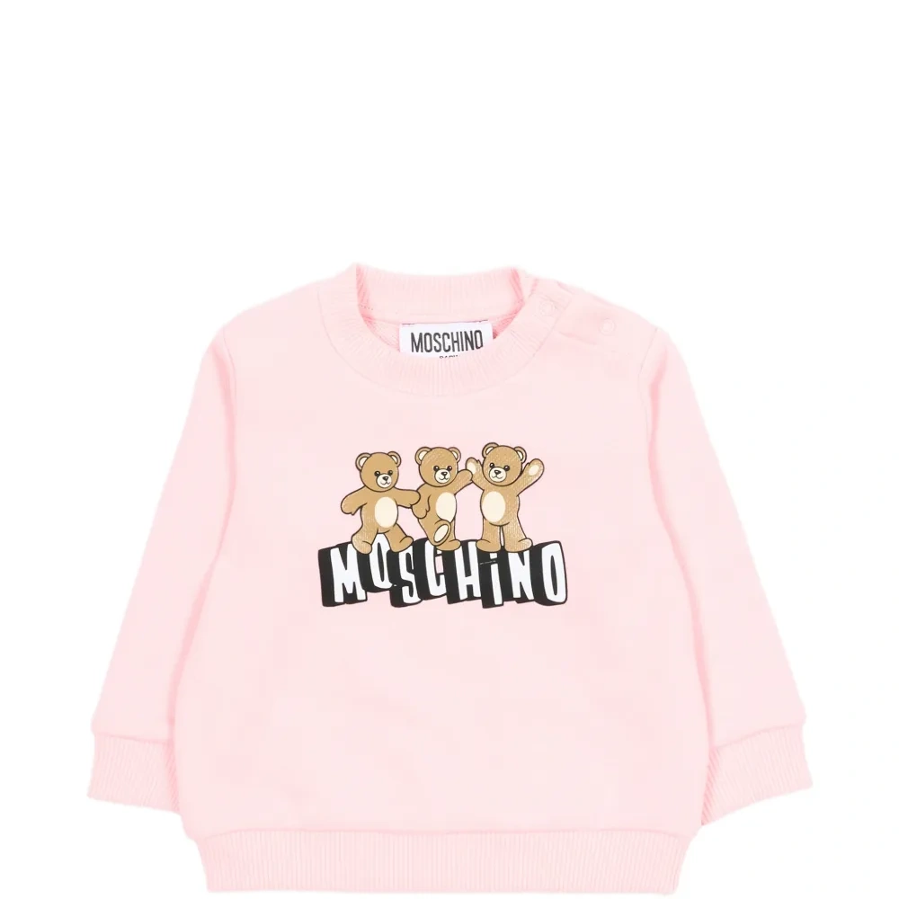 Свитшот с логотипом и отделкой в стиле "тедди"