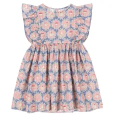 Платье с принтом и оборками