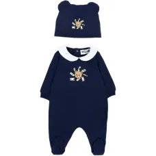 Комплект детских боди с аппликацией мишки