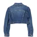 Укороченная джинсовая куртка