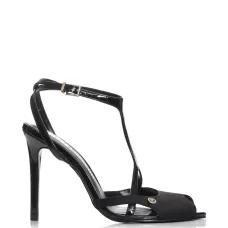 Босоножки на каблуке с открытым носком