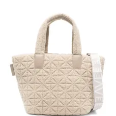 Маленькая стеганая сумка-тоут из шерпы Vee