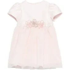 Платье с цветочными аппликациями