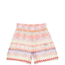Шорты с зигзагообразным принтом Шорты с зигзагообразным принтом