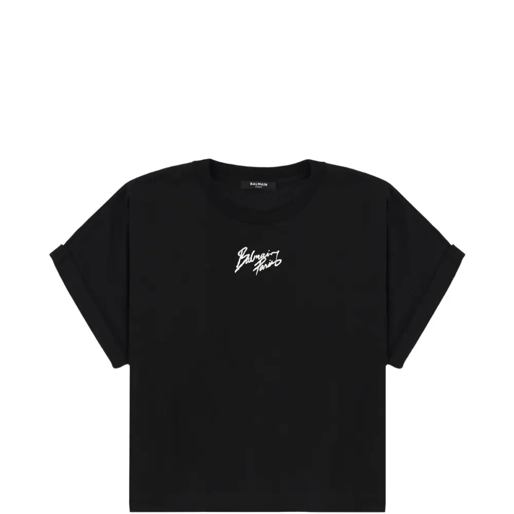 Футболка с закатанными рукавами