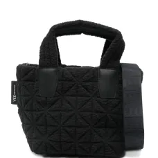 Мини-сумка-тоут Vee из стёганного шёлкового меха (шерпы) Мини-сумка-тоут Vee из стёганного шёлкового меха (шерпы)