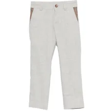 Брюки с карманами и узором "пейсли"