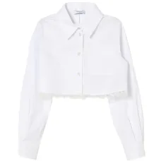 Рубашка с кружевной отделкой