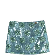 Юбка с цветочными пайетками