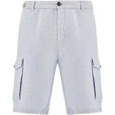 Бермуды с накладными карманами, окрашенные в готовом виде Бермуды с накладными карманами, окрашенные в готовом виде