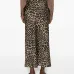 Миди-юбка с леопардовым принтом