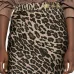 Миди-юбка с леопардовым принтом