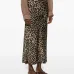 Миди-юбка с леопардовым принтом