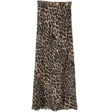 Миди-юбка с леопардовым принтом