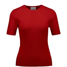 Ребристый свитер с короткими рукавами Ребристый свитер с короткими рукавами