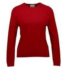 Вязаный свитер с круглым вырезом