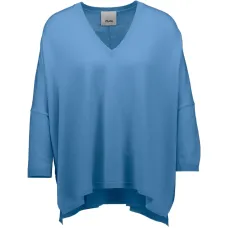 Вязаный свитер с V-образным вырезом