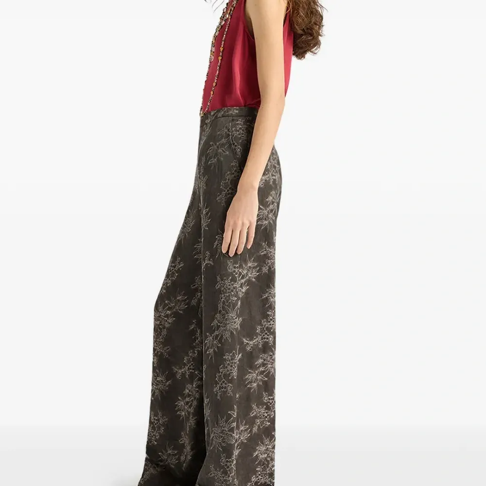 Жаккардовые брюки-палаццо Жаккардовые брюки-палаццо