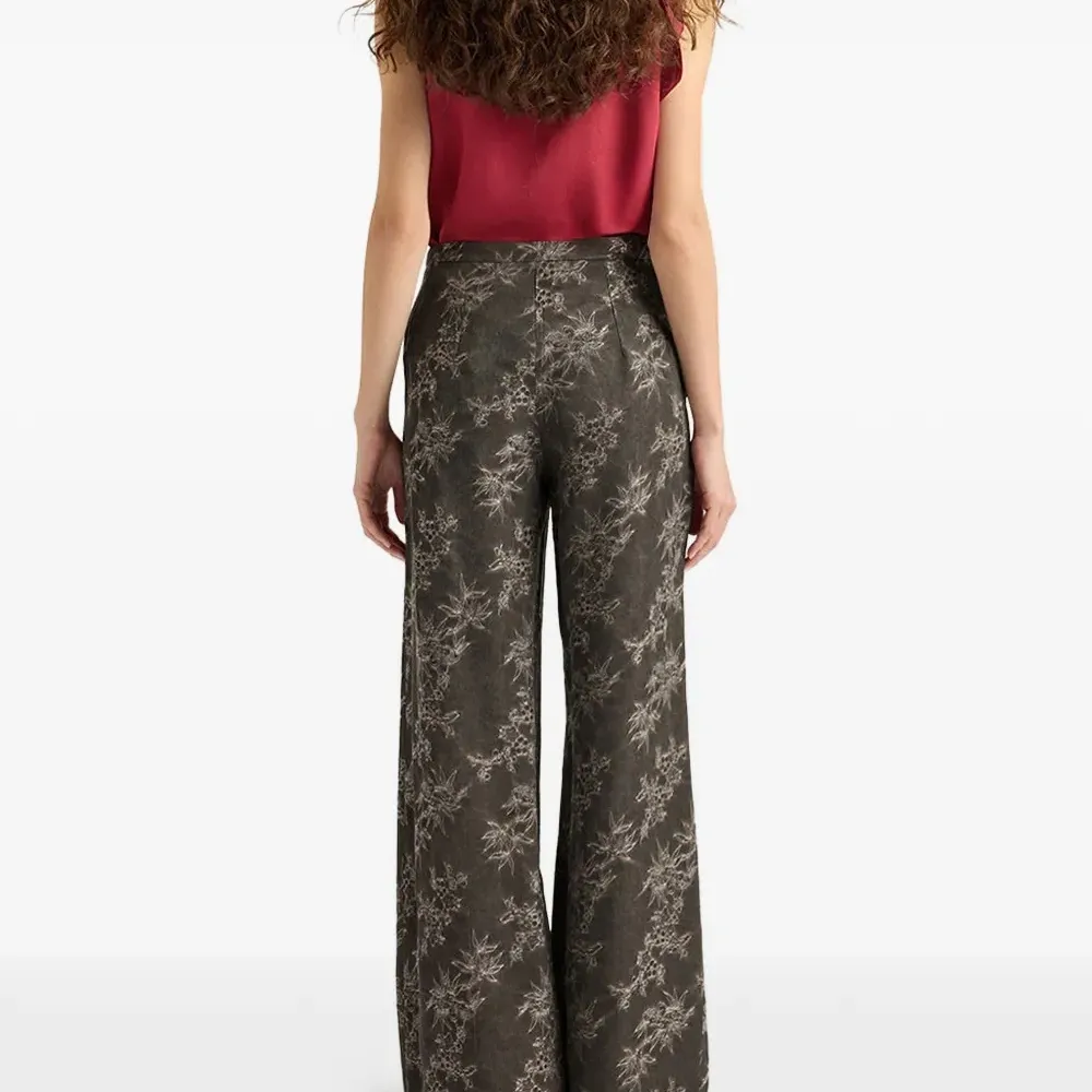 Жаккардовые брюки-палаццо Жаккардовые брюки-палаццо