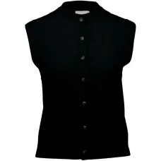 Вязаный жилет на пуговицах