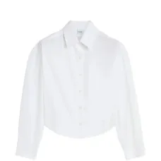 Рубашка с застежкой на пуговицах и спущенной линией плеч