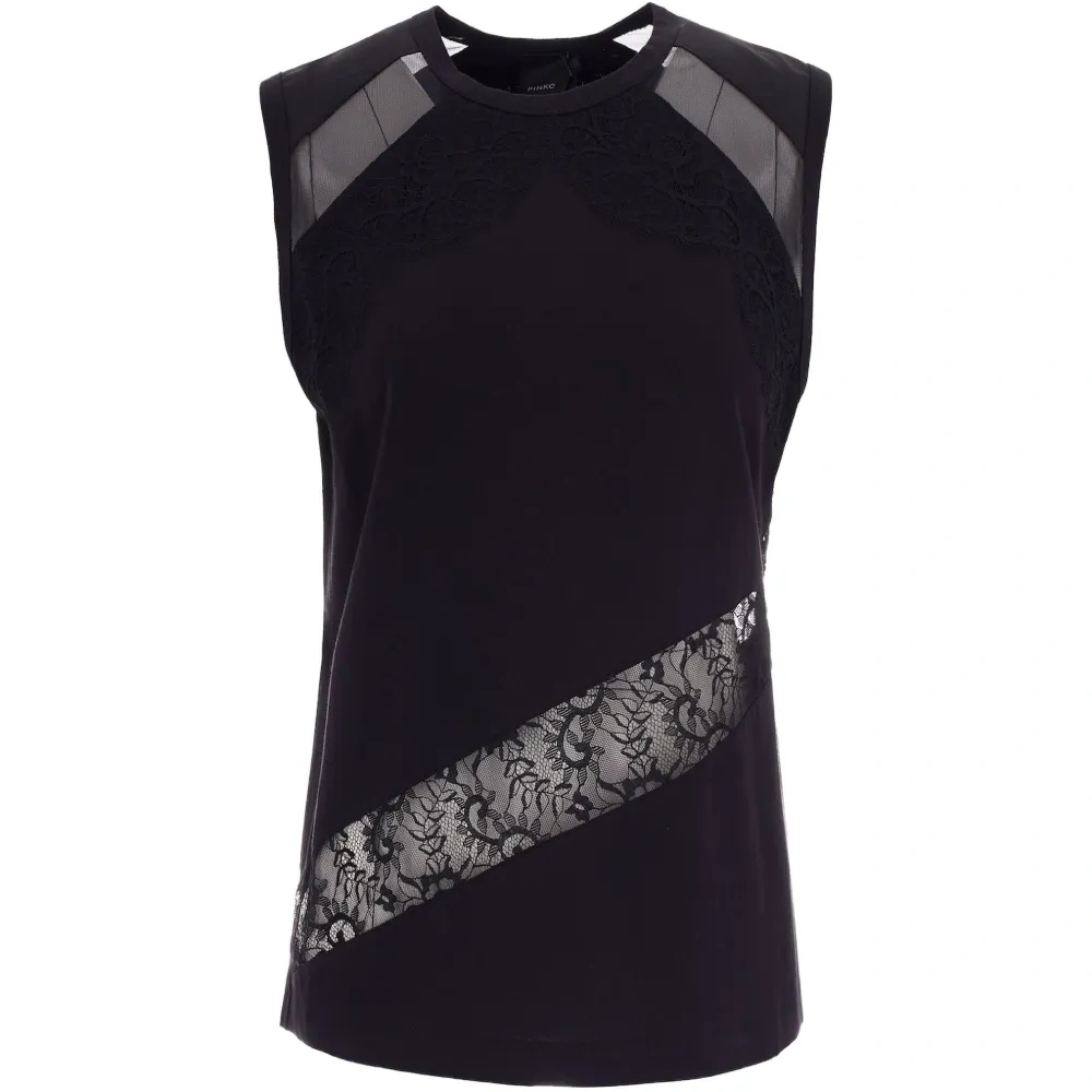 Топ Molly с кружевными вставками