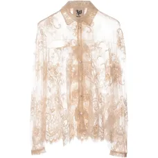 Кружевная рубашка с длинными рукавами