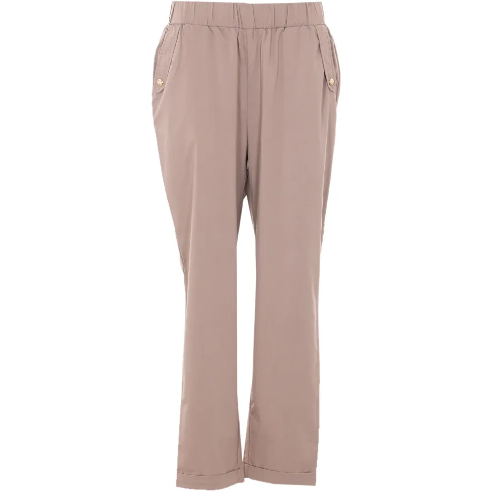 Брюки с декоративными пуговицами