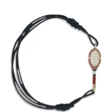 Браслет с подвеской в виде теннисной ракетки