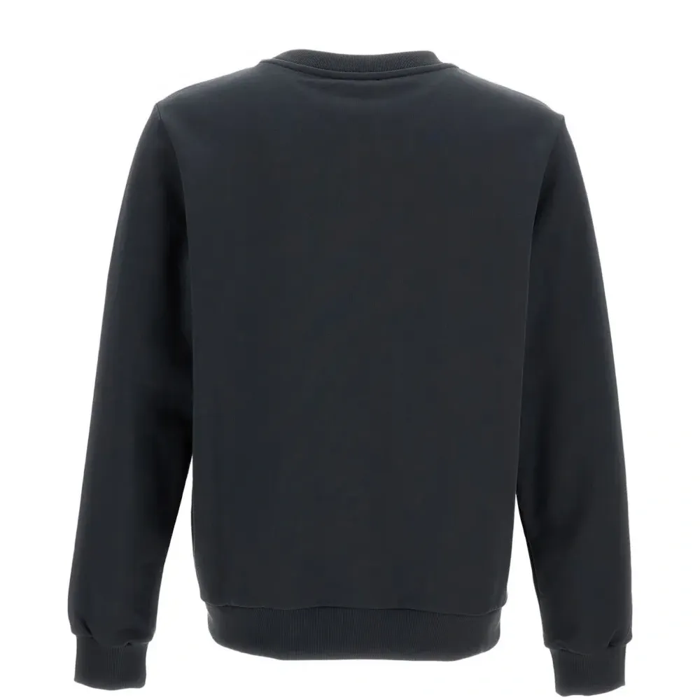 Трикотажный свитшот с вышитым логотипом