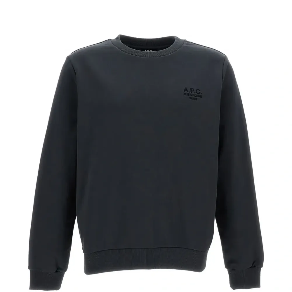 Трикотажный свитшот с вышитым логотипом