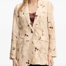 Блейзер с цветочным принтом