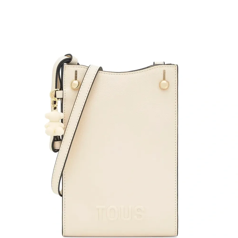 Сумка-кроссбоди в виде чехла для телефона с брелоком-мишкой