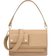 Сумка на плечо с тиснённым логотипом