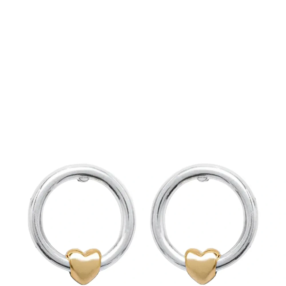 Серьги с украшением в виде сердца