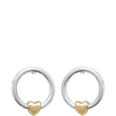 Серьги с украшением в виде сердца