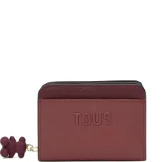 Кошелек среднего размера Doble Audree с тиснением и брелоком-медвежонком