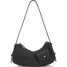 Сумка на плечо с логотипом и карманом Сумка на плечо с логотипом и карманом