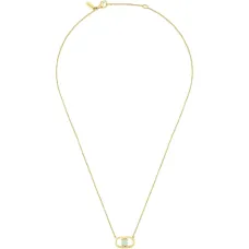 Ожерелье с овальным кулоном в виде медведя