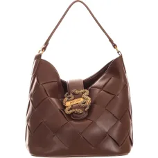 Сумка на плечо с плетёным дизайном