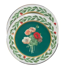 Тарелки с цветочным мотивом (набор из двух штук)