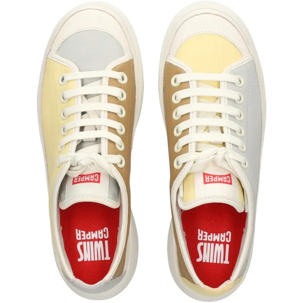 Кожаные кеды на платформе Twins Кожаные кеды на платформе Twins