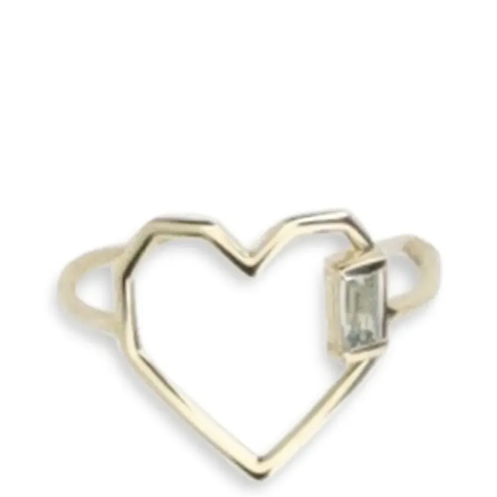 Кольцо Corazon с аквамарином